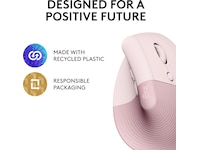 Logitech Lift Vertikal mus (dark rose) Mus