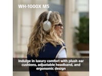 Sony WH-1000XM5 trådløse hodetelefoner, Over-Ear (sølv) Hodetelefoner