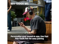 Sony WH-1000XM5 trådløse hodetelefoner, Over-Ear (sølv) Hodetelefoner