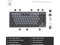 Logitech MX Mechanical Mini Minimalist Tactile (graphite) Tastatur