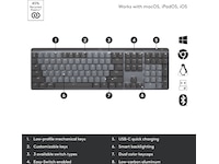 Logitech MX Mechanical Wireless Tactile (graphite) Tastatur