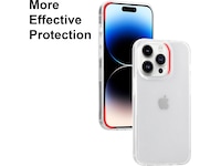 iiglo iPhone 15 Pro / 14 Pro Silikondeksel (gjennomsiktig) Mobildeksel
