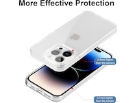 iiglo iPhone 15 Pro / 14 Pro Silikondeksel (gjennomsiktig) Mobildeksel