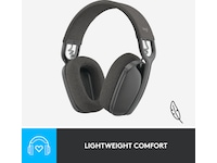 Logitech Zone Vibe 100 trådløst headset (grafittgrå) Hodetelefoner