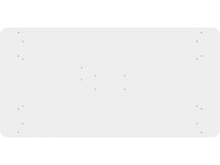 iiglo Skrivebordsplate 120cm (hvit) Skrivebord