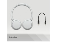 Sony WH-CH520 trådløse hodetelefoner, On-Ear (hvit) Hodetelefoner