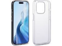 iiglo iPhone 15 Pro Silikondeksel (gjennomsiktig) Mobildeksel