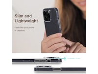 iiglo iPhone 15 Pro Silikondeksel (gjennomsiktig) Mobildeksel