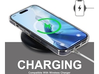 iiglo iPhone 15 Pro Silikondeksel (gjennomsiktig) Mobildeksel