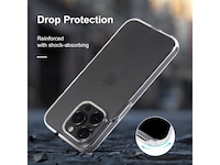 iiglo iPhone 15 Pro Silikondeksel (gjennomsiktig) Mobildeksel