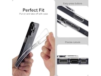 iiglo iPhone 15 Pro Silikondeksel (gjennomsiktig) Mobildeksel