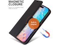 iiglo iPhone 15 Plus Lommebokdeksel (sort) Mobildeksel
