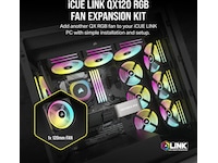 Corsair iCUE LINK QX120 RGB 120mm Vifte (sort) Vifter