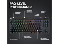 Logitech G Pro X TKL Lightspeed Trådløst Gamingtastatur (sort) Gamingtastatur