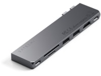 Satechi MacBook Air M2 Slim Pro Docking (space gray) Dockingstasjon & USB-HUB