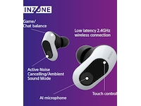 Sony INZONE Buds True Wireless Gaming ørepropper (hvit) Ørepropper