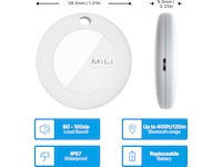 MiLi MiCollar Halsbånd til hund, med sporingsbrikke (sort) Sporingsbrikke & GPS