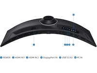 Samsung 49" Odyssey G9 curved skjerm C49CG950 Skjermer