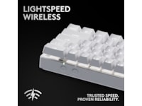 Logitech G Pro X 60 Lightspeed Tactile trådløst gamingtastatur (hvit) Gamingtastatur