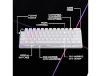 Logitech G Pro X 60 Lightspeed Tactile trådløst gamingtastatur (hvit) Gamingtastatur