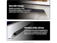 Samsung HW-S710D soundbar med subwoofer (sort) Lydplanker