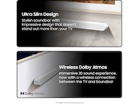 Samsung HW-S711D soundbar med subwoofer (hvit) Lydplanker