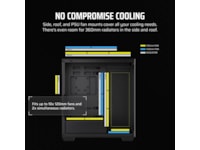 Corsair 3500X Tempered Glass Mid-Tower (sort) Midi tower
