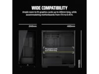 Corsair 3500X Tempered Glass Mid-Tower (sort) Midi tower