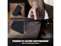 iiglo iPhone 16 Plus Lommebokdeksel (sort) Mobildeksel