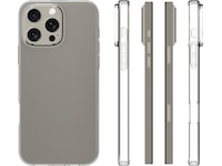 iiglo iPhone 16 Pro Max Silikondeksel (gjennomsiktig) Mobildeksel
