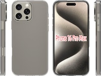 iiglo iPhone 16 Pro Max Silikondeksel (gjennomsiktig) Mobildeksel