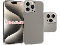iiglo iPhone 16 Pro Max Silikondeksel (gjennomsiktig) Mobildeksel