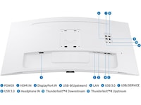 Samsung 34" Curved skjerm S46C650 (hvit) -B-Grade Demo skjermer