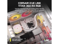 Corair iCUE LINK Titan 360 RX RGB AIO Kjøler (hvit) CPU - Vannkjøling