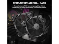 Corsair RS140 Vifte 2pk (sort) Vifter