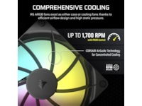 Corsair RS140 ARGB Vifte (sort) Vifter