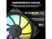 Corsair RS120 ARGB Vifte 3pk (sort) Vifter