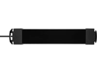 Andersson Strømforgrener 3x uttak og  2x USB 1,5m (sort) Skjøtekabel & forgrener