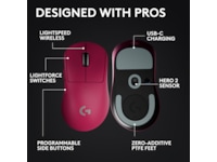Logitech G Pro X Superlight 2 DEX trådløs gamingmus (rosa) Gamingmus