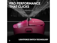 Logitech G Pro X Superlight 2 DEX trådløs gamingmus (rosa) Gamingmus