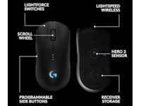 Logitech PRO 2 Lightspeed Trådløs Gamingmus (sort) Gamingmus
