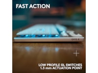 Logitech G915 X Lightspeed Trådløst Gamingtastatur (hvit) Gamingtastatur