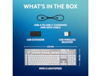 Logitech G915 X Lightspeed Trådløst Gamingtastatur (hvit) Gamingtastatur