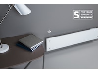 Adax Clea L WiFi panelovn glass lav 1000W (hvit) Panelovner