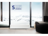 Adax Clea L WiFi panelovn glass lav 1000W (hvit) Panelovner