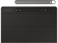 Samsung Galaxy Tab S10 Lite/FE og S9/FE Slim tastaturdeksel (sort) Tastatur og stylus