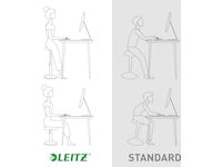 Leitz Ergo Cosy Active Sit Stand Balansestol (grå) Kontorstoler