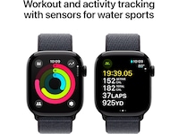 Apple Watch Series 10 GPS + LTE 42mm Aluminium (gagatsvart) Smartklokker