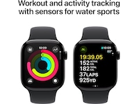 Apple Watch Series 10 GPS + LTE 42mm Aluminium (gagatsvart) Smartklokker