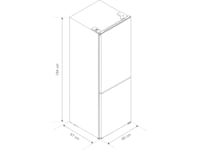 Avant CFR185WH1 kombiskap (hvit) Kombiskap